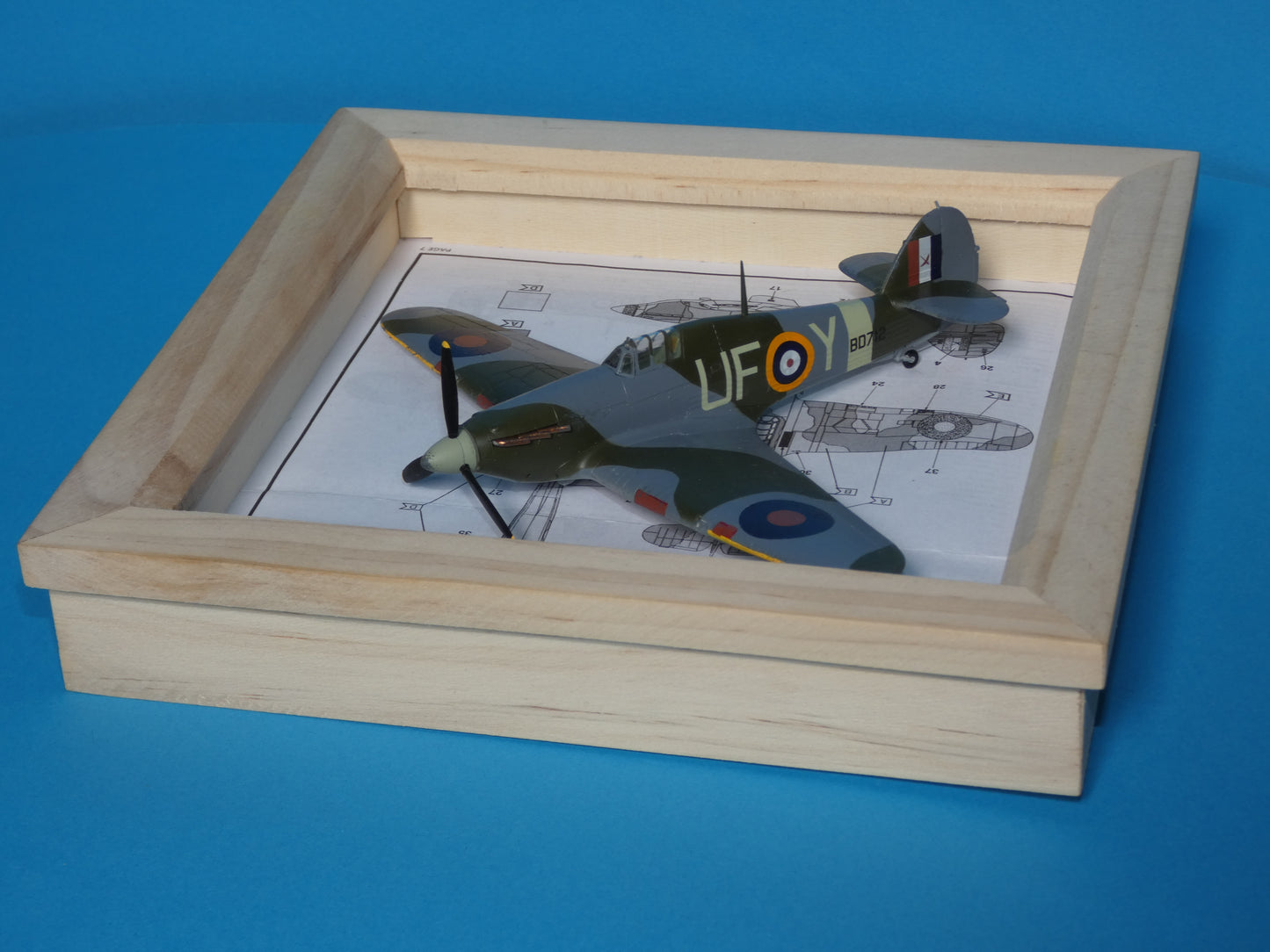 1/72 Aircraft Photo Frame Display (Hurricane Mk Ib)